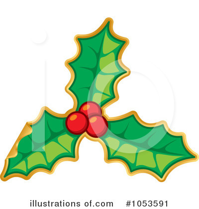 Royalty-Free (RF) Holly Clipart Illustration by Any Vector - Stock Sample #1053591