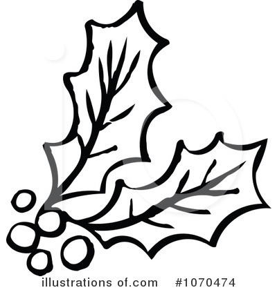 Royalty-Free (RF) Holly Clipart Illustration by NL shop - Stock Sample #1070474