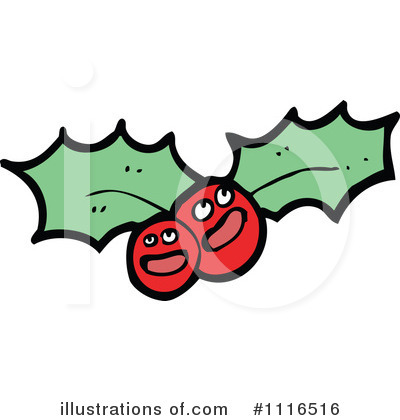 Royalty-Free (RF) Holly Clipart Illustration by lineartestpilot - Stock Sample #1116516