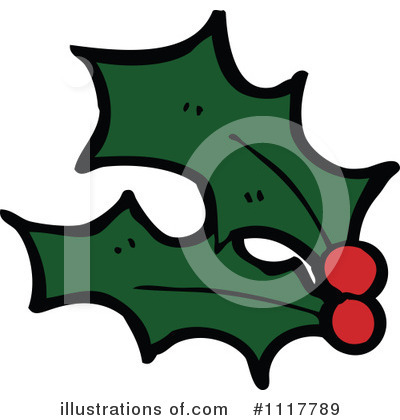 Royalty-Free (RF) Holly Clipart Illustration by lineartestpilot - Stock Sample #1117789