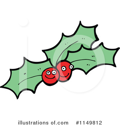 Royalty-Free (RF) Holly Clipart Illustration by lineartestpilot - Stock Sample #1149812
