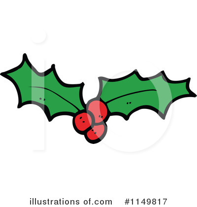 Royalty-Free (RF) Holly Clipart Illustration by lineartestpilot - Stock Sample #1149817