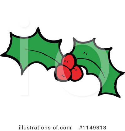 Royalty-Free (RF) Holly Clipart Illustration by lineartestpilot - Stock Sample #1149818
