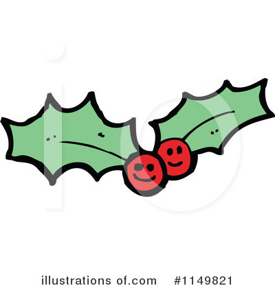Royalty-Free (RF) Holly Clipart Illustration by lineartestpilot - Stock Sample #1149821