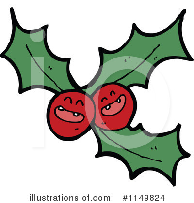 Royalty-Free (RF) Holly Clipart Illustration by lineartestpilot - Stock Sample #1149824