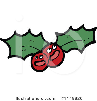 Royalty-Free (RF) Holly Clipart Illustration by lineartestpilot - Stock Sample #1149826