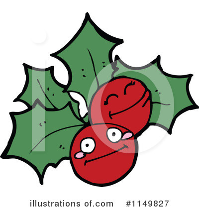 Royalty-Free (RF) Holly Clipart Illustration by lineartestpilot - Stock Sample #1149827