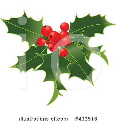 Christmas Holly Clipart #433516 by Pushkin