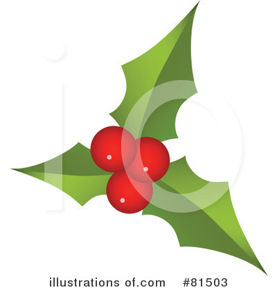 Royalty-Free (RF) Holly Clipart Illustration by OnFocusMedia - Stock Sample #81503
