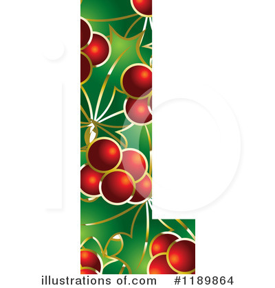 Royalty-Free (RF) Holly Letter Clipart Illustration by Lal Perera - Stock Sample #1189864