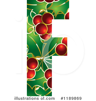 Royalty-Free (RF) Holly Letter Clipart Illustration by Lal Perera - Stock Sample #1189869