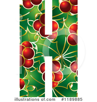 Royalty-Free (RF) Holly Letter Clipart Illustration by Lal Perera - Stock Sample #1189885
