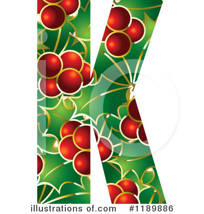 Holly Letter Clipart #1189886 by Lal Perera