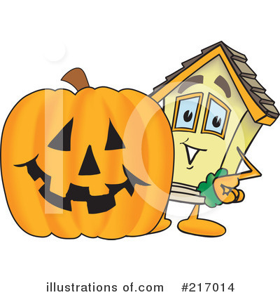 Royalty-Free (RF) Home Mascot Clipart Illustration by Mascot Junction - Stock Sample #217014