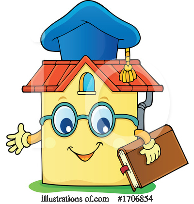 Royalty-Free (RF) Home School Clipart Illustration by visekart - Stock Sample #1706854