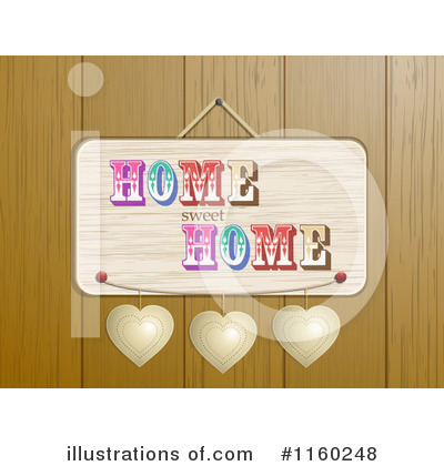Royalty-Free (RF) Home Sweet Home Clipart Illustration by elaineitalia - Stock Sample #1160248