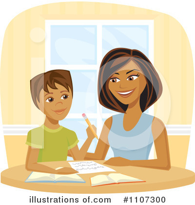 Royalty-Free (RF) Homework Clipart Illustration by Amanda Kate - Stock Sample #1107300