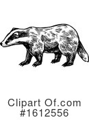 Honey Badger Clipart #1612556 by Vector Tradition SM