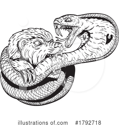 Royalty-Free (RF) Honey Badger Clipart Illustration by patrimonio - Stock Sample #1792718