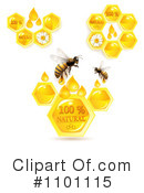 Honey Bee Clipart #1101115 by merlinul