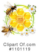 Honey Bee Clipart #1101119 by merlinul