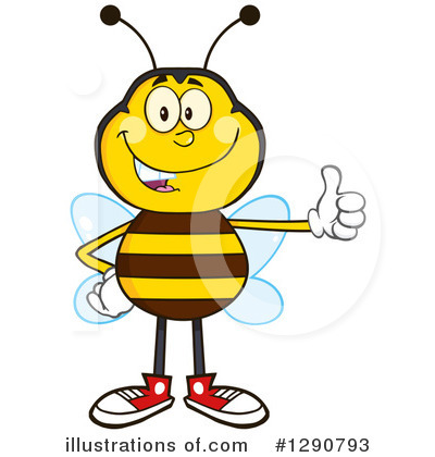 Honey Bee Clipart #1290793 by Hit Toon