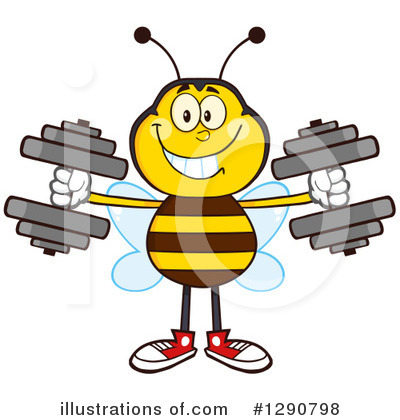 Honey Bee Clipart #1290798 by Hit Toon