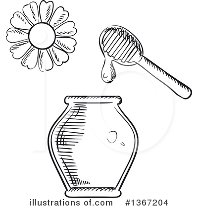 Royalty-Free (RF) Honey Clipart Illustration by Vector Tradition SM - Stock Sample #1367204