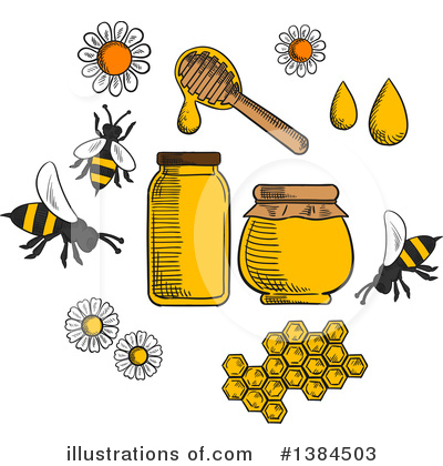 Royalty-Free (RF) Honey Clipart Illustration by Vector Tradition SM - Stock Sample #1384503