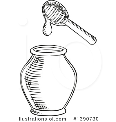 Royalty-Free (RF) Honey Clipart Illustration by Vector Tradition SM - Stock Sample #1390730