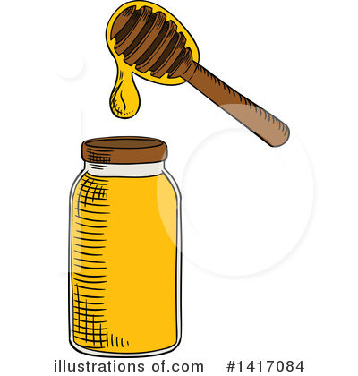 Royalty-Free (RF) Honey Clipart Illustration by Vector Tradition SM - Stock Sample #1417084