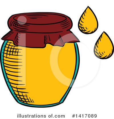 Royalty-Free (RF) Honey Clipart Illustration by Vector Tradition SM - Stock Sample #1417089
