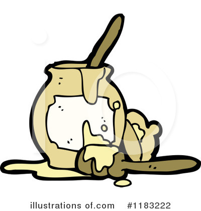 Royalty-Free (RF) Honey Jar Clipart Illustration by lineartestpilot - Stock Sample #1183222