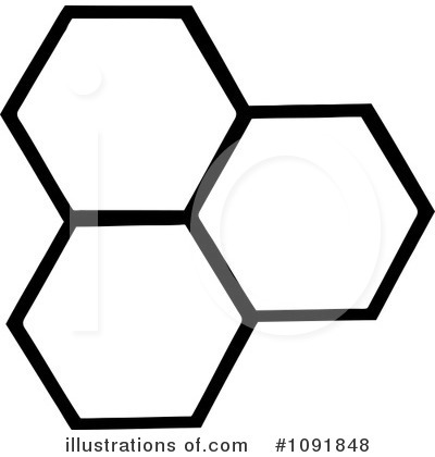 Royalty-Free (RF) Honeycomb Clipart Illustration by Hit Toon - Stock Sample #1091848