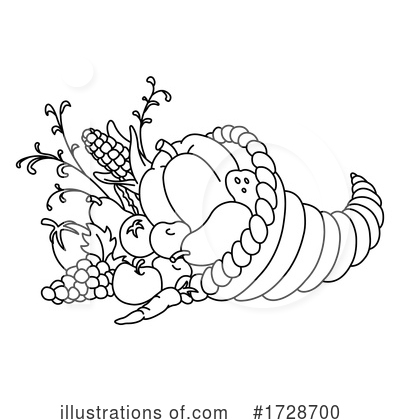 Royalty-Free (RF) Horn Of Plenty Clipart Illustration by yayayoyo - Stock Sample #1728700