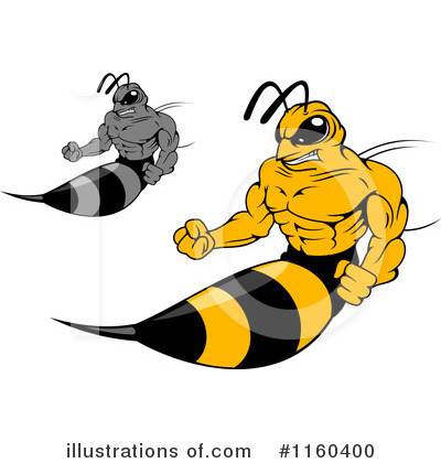 Wasp Clipart #1160400 by Vector Tradition SM