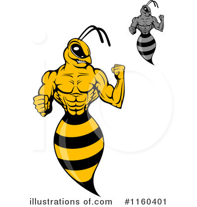 Hornet Clipart #1160401 by Vector Tradition SM