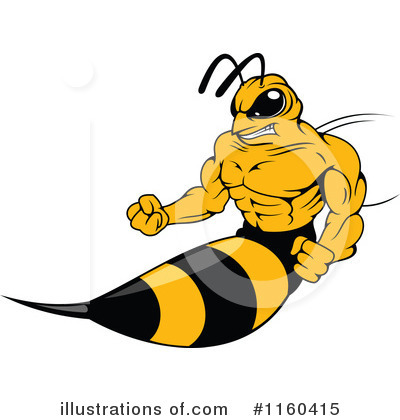Royalty-Free (RF) Hornet Clipart Illustration by Vector Tradition SM - Stock Sample #1160415