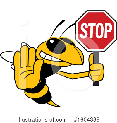 Royalty-Free (RF) Hornet Clipart Illustration by Mascot Junction - Stock Sample #1604339
