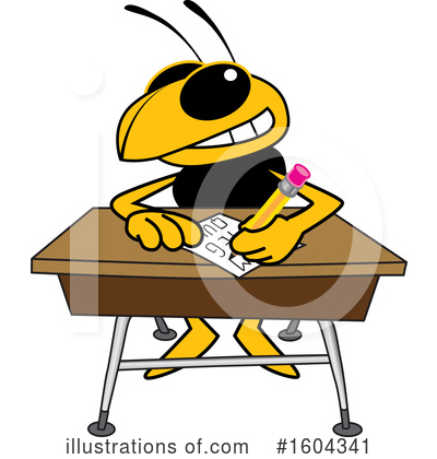 Royalty-Free (RF) Hornet Clipart Illustration by Mascot Junction - Stock Sample #1604341