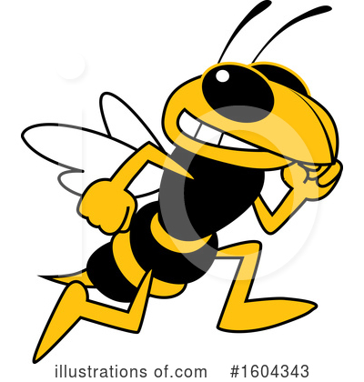 Royalty-Free (RF) Hornet Clipart Illustration by Mascot Junction - Stock Sample #1604343