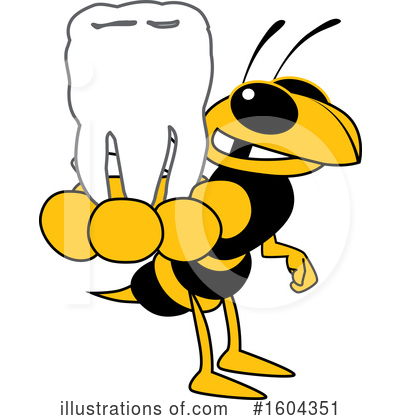 Royalty-Free (RF) Hornet Clipart Illustration by Mascot Junction - Stock Sample #1604351