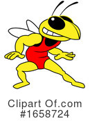 Hornet Clipart #1658724 by Mascot Junction