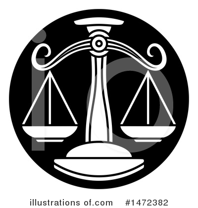 Scales Of Justice Clipart #1472382 by AtStockIllustration