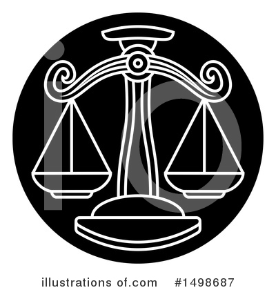 Scales Of Justice Clipart #1498687 by AtStockIllustration