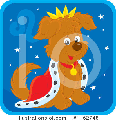 Royalty-Free (RF) Horoscope Dog Clipart Illustration by Alex Bannykh - Stock Sample #1162748