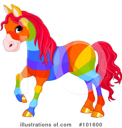 Royalty-Free (RF) Horse Clipart Illustration by Pushkin - Stock Sample #101600