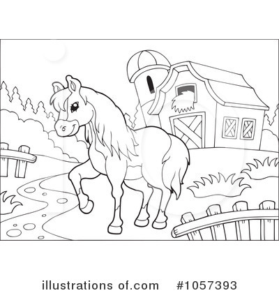 Royalty-Free (RF) Horse Clipart Illustration by visekart - Stock Sample #1057393