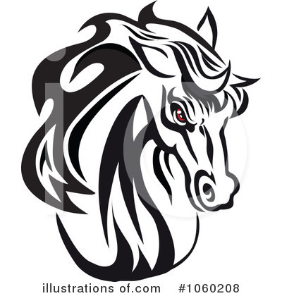 Royalty-Free (RF) Horse Clipart Illustration by Vector Tradition SM - Stock Sample #1060208