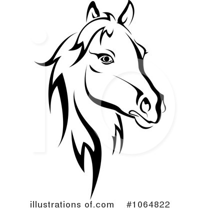 Royalty-Free (RF) Horse Clipart Illustration by Vector Tradition SM - Stock Sample #1064822